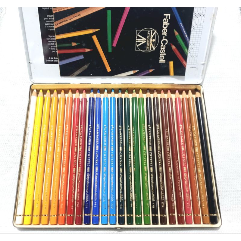 Faber-castell Polychromos Color pencils 24 Tin Color Pencil Faber ...