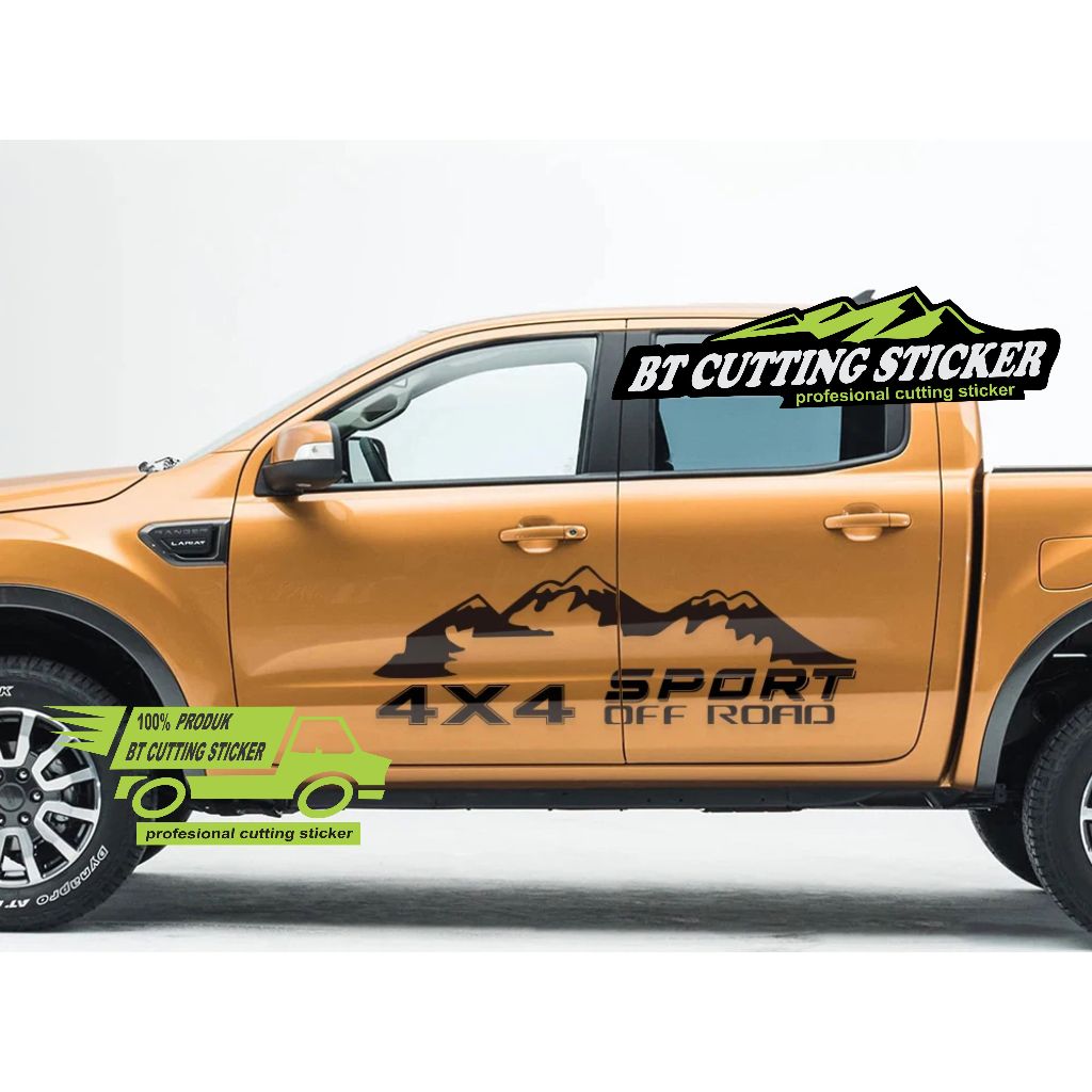 Cutting Car Sticker pickup 4X4 Sport Off For Ford F150 Ranger Chevrolet ...