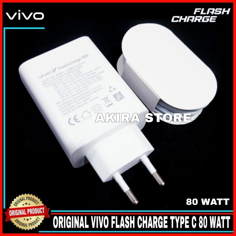 Charger VIVO V27E V27 5G V29 5G ORIGINAL FLASH CHARGE TYPE C 80watt ...