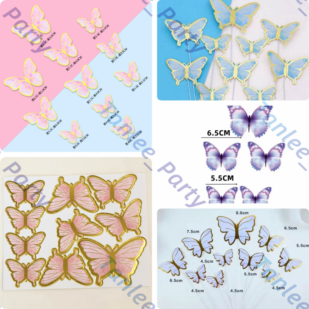 Topper butterfly cake decoration / beautiful birthday cake decoration ...