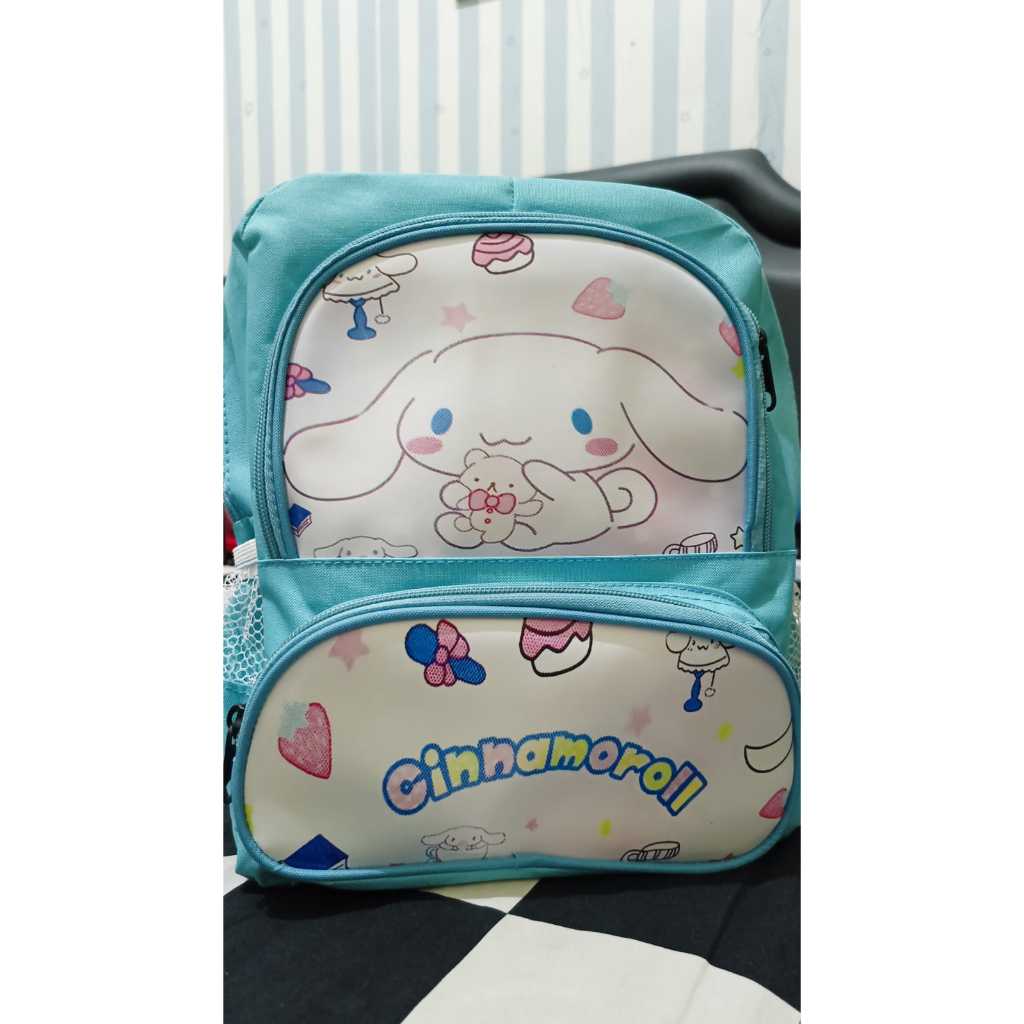 Real Pic Cute Kids Bag Cute Cinnamoroll Backpack Light Blue Blue