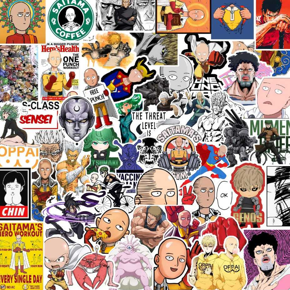 (30Pcs) Anime Sticker/ Sticker One Punch Man Glossy/ Saitama Sticker ...