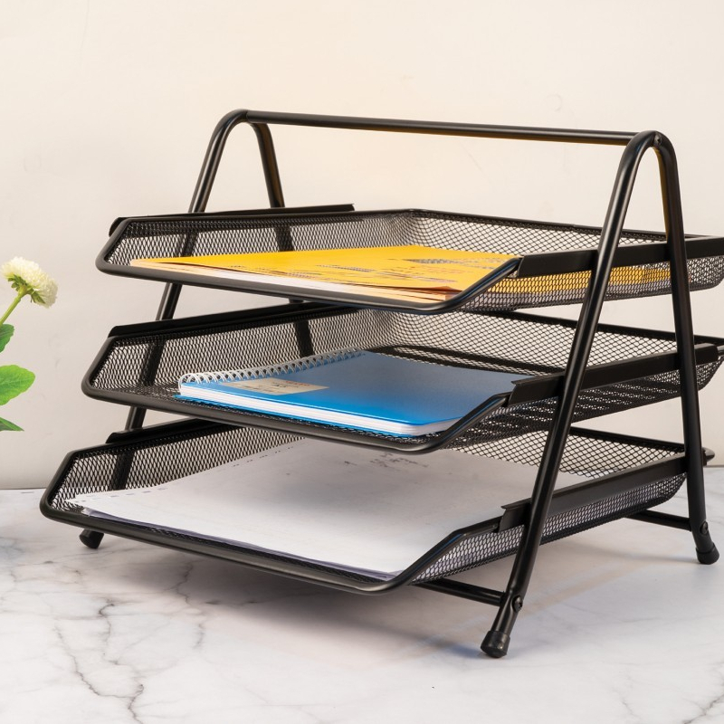 3-tier Letter Document File Paper Rack - 3-Tier Paper Document Letter ...
