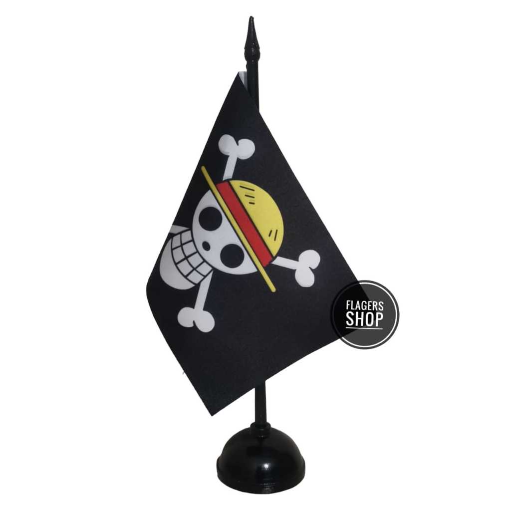 KAYU Mugiwara One Piece Anime Table Flag+Wooden Pole | Shopee Malaysia