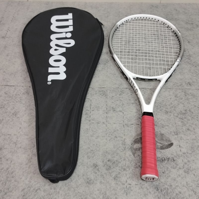 Wilson Tennis Racket Beginners Ready To Use White Shopee Malaysia