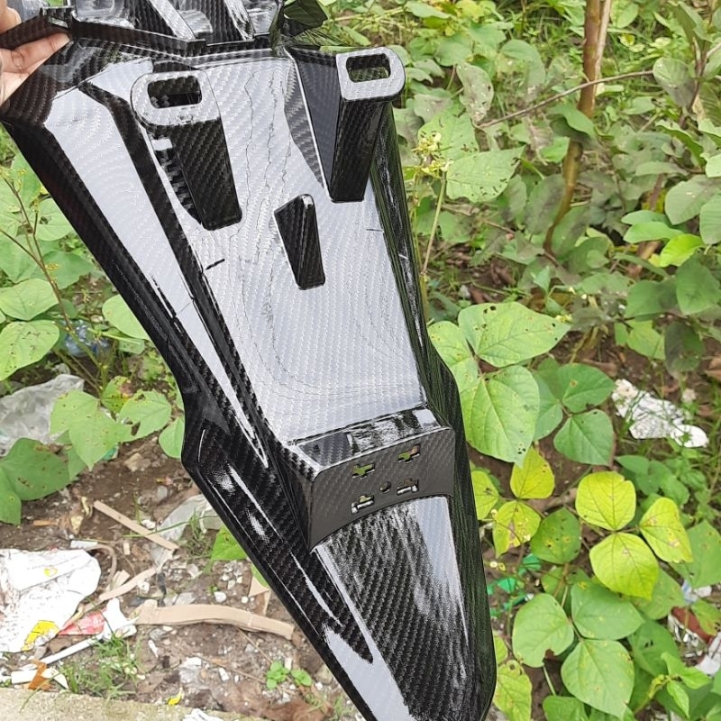 Aerox 155 new connected Carbon Rear Fender | Shopee Malaysia