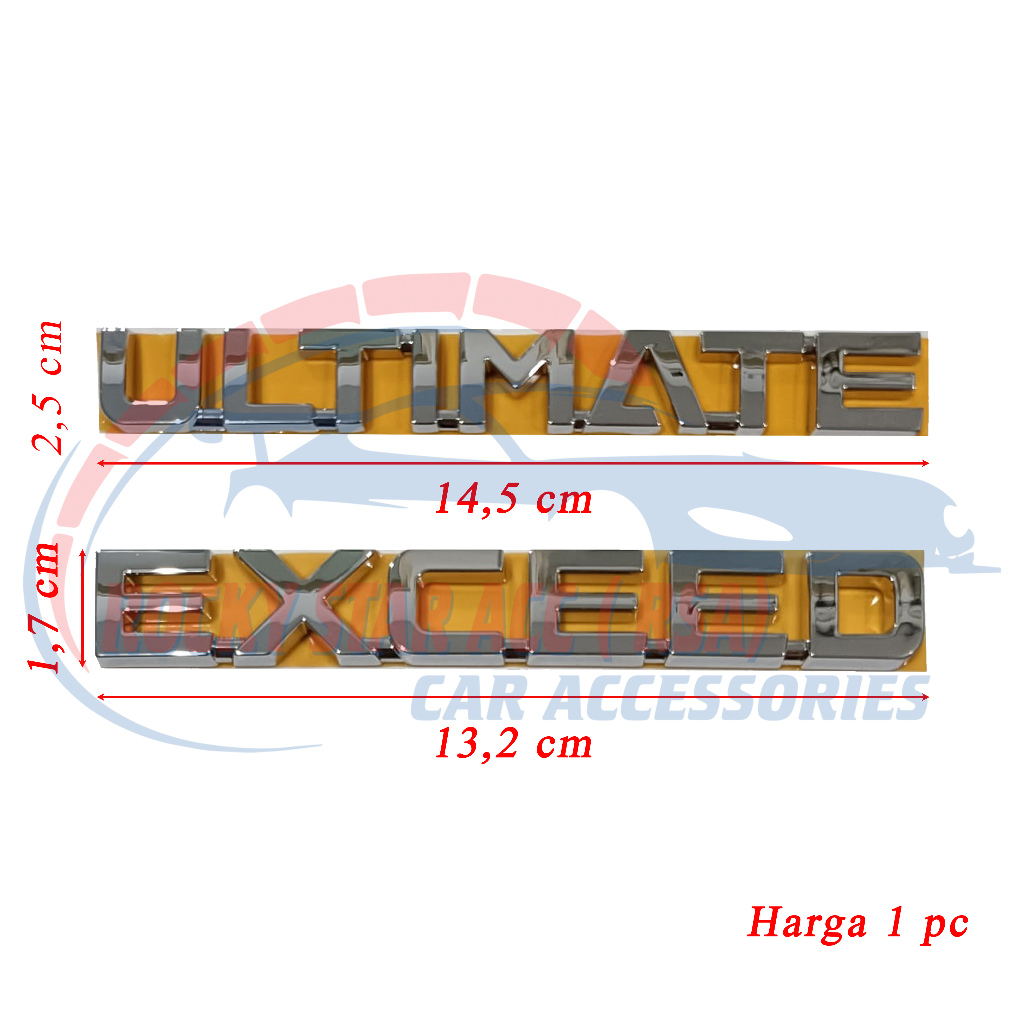 Original EXCEED / ULTIMATE Car Xpander 2023 Luggage Emblem, unit price ...