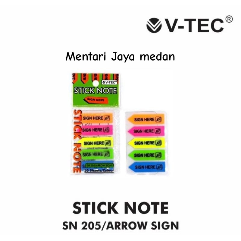 Sticky note Arrow / Sign here vtech | Shopee Malaysia