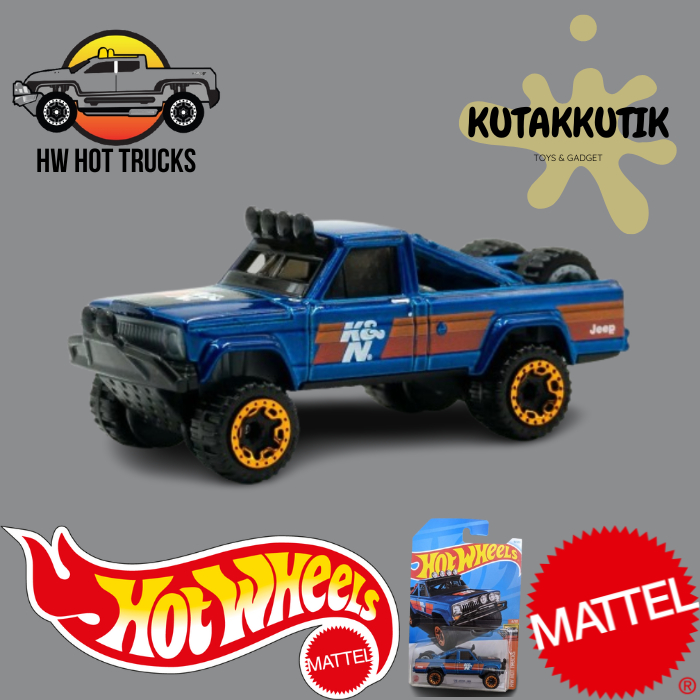 Hot Wheels Jeep Pickup 73 Jeep J10 Blue Lot D 2024 HW Hot Trucks ...