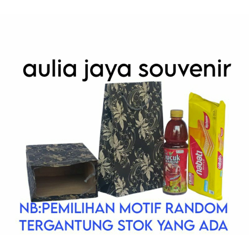 Wafer/hatari Paperbag MOTIF 1 color size 15x8x25/ contains 12 pcs ...