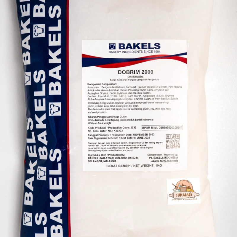 Bakels Dobrim 2000 1kg Bread Improver Bread Softener Emulsifier