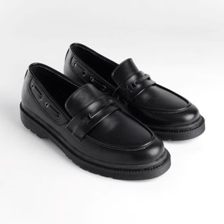 Lalaki Footwear Penny Loafers Casual Men Turgon Black | Shopee Malaysia