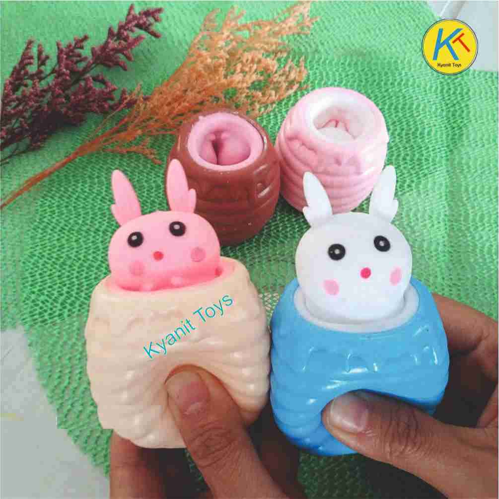 Children's Toy Squishy Honey Pot Pop Up Rabbit - Squishy Squeeze (Non ...