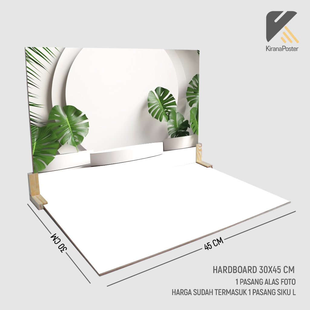 Folding photo mat measuring 30X45 cm with minimalist leaf motif Product ...