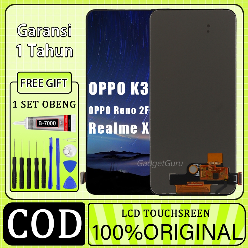 LAYAR [ORIGINAL+LEM]LCD Oppo K3/Realme X/OPPO Reno 2F ORIGINAL 100% ...