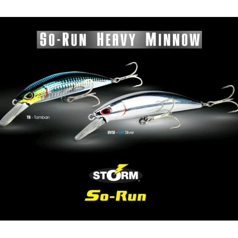 Storm So-Run Heavy Minnow 75SE NF – Leurres Poisson Nageur Flottant 7,5 Cm 15,5 G – Naked Flash – Pêche En Mer Et Bord De Mer