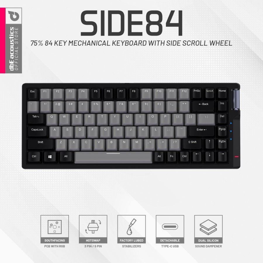 Dbe SIDE84 Mechanical Keyboard 84 Keys South Facing 5 Pin | Shopee Malaysia