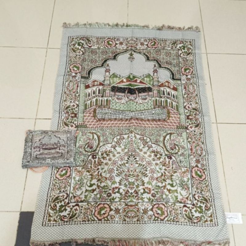 Prayer Rug Turkish Bag Traveling Jumbo Souvenir Hajj Umrah | Shopee ...