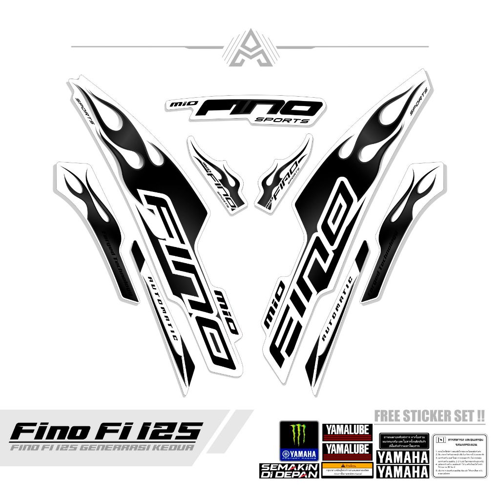 Striping FINO FI 125 / MTF 18 / STICKER FINO PREMIUM 125 / STICKERS ...