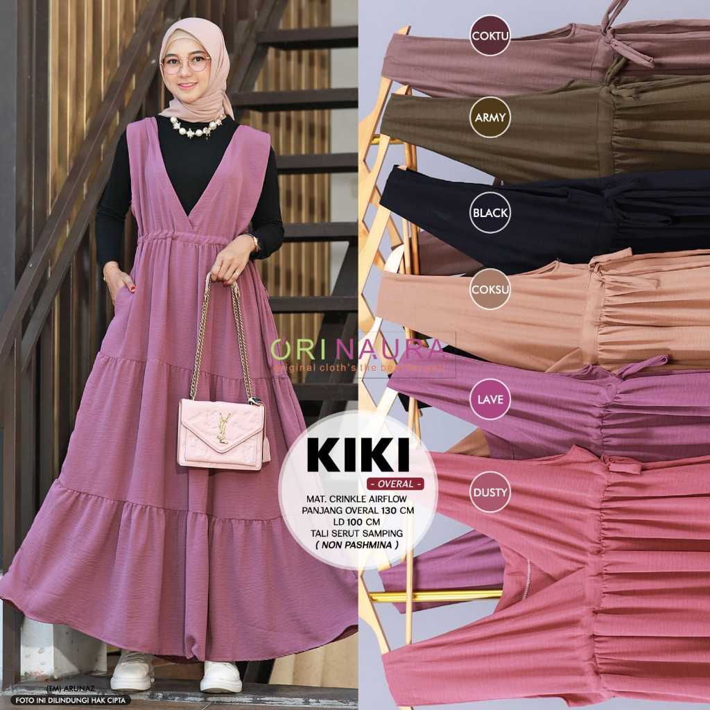 Kiki And KOLINA Overalls Polos gamis Polos ld 93 pj 130 ANGGUN Korean ...