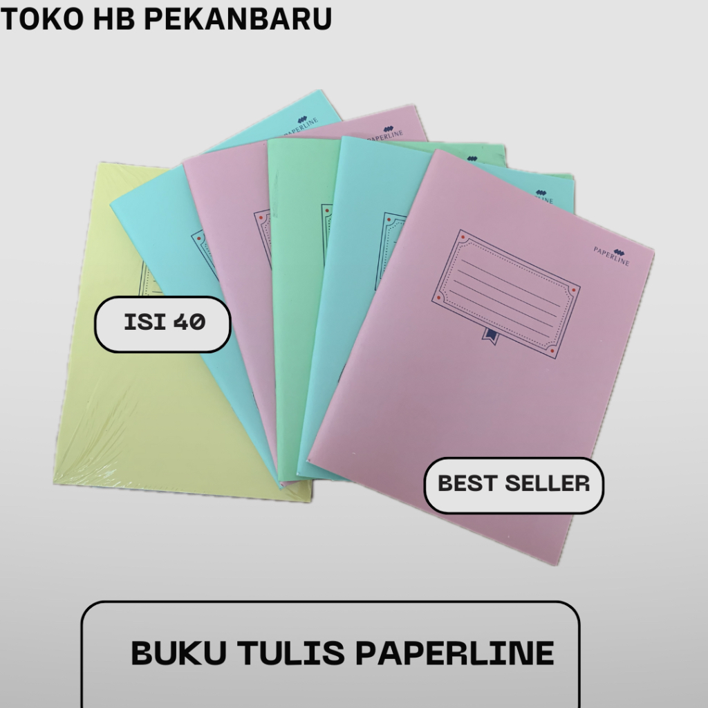 Paperline Writing Book Contains 40 Sheets (contains 10 books) | Shopee ...