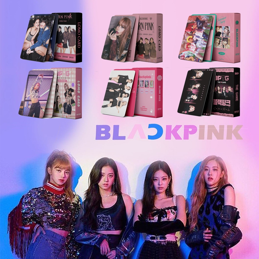 55pcs Lomo Card Kpop BPTG BLACKPINK Coachella LISA ROSE Jisoo JENNIE ...