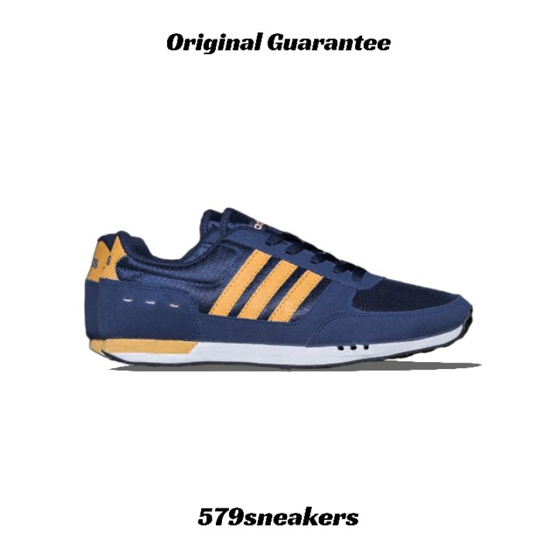 Original Adidas Neo City Racer Navy Brown Shoes Shopee Malaysia