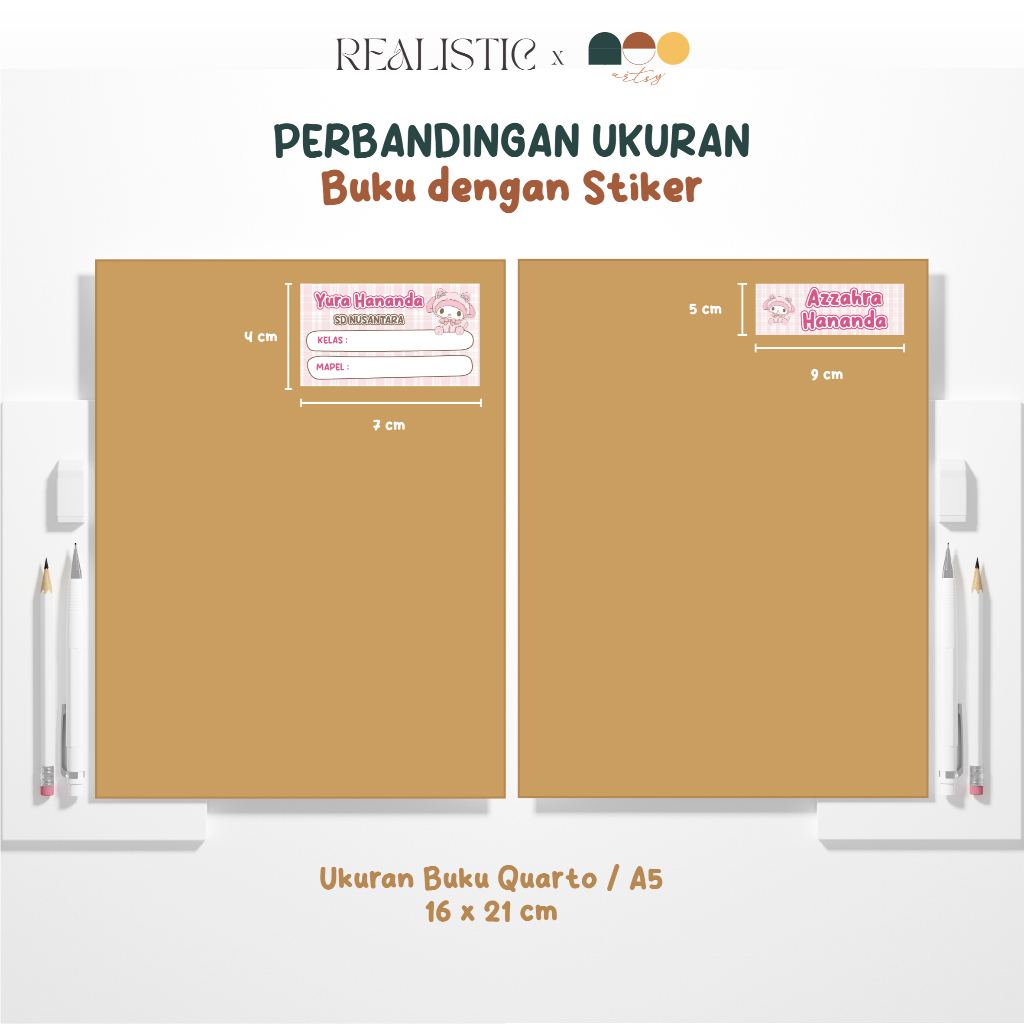 Custom Lesson Name Stickers / School Name Stickers / Book Name Stickers ...
