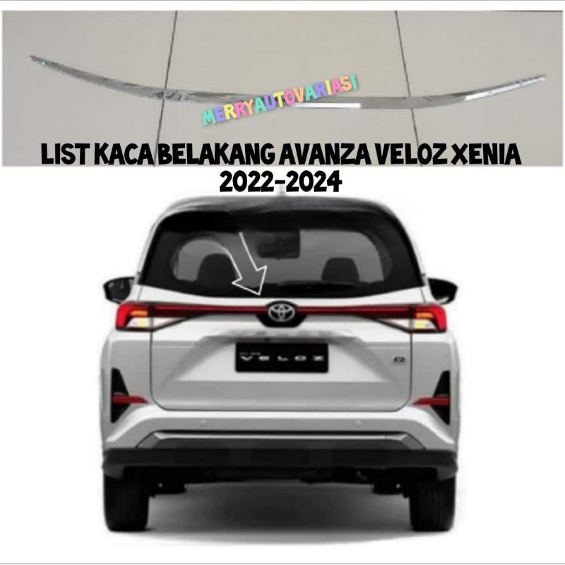 List of rear windows for Avanza Veloz Xenia 2022-2024 chrome | Shopee ...