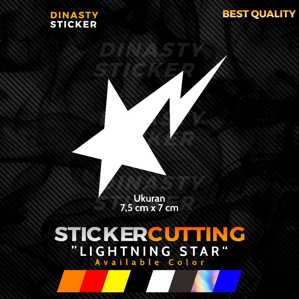 Sticker VIRAL LIGHTNING STAR LIGHTNING STAR PETIR BINTANG | Shopee Malaysia