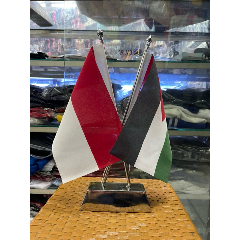 Cross stainless steel table flag pole + country flag | Shopee Malaysia