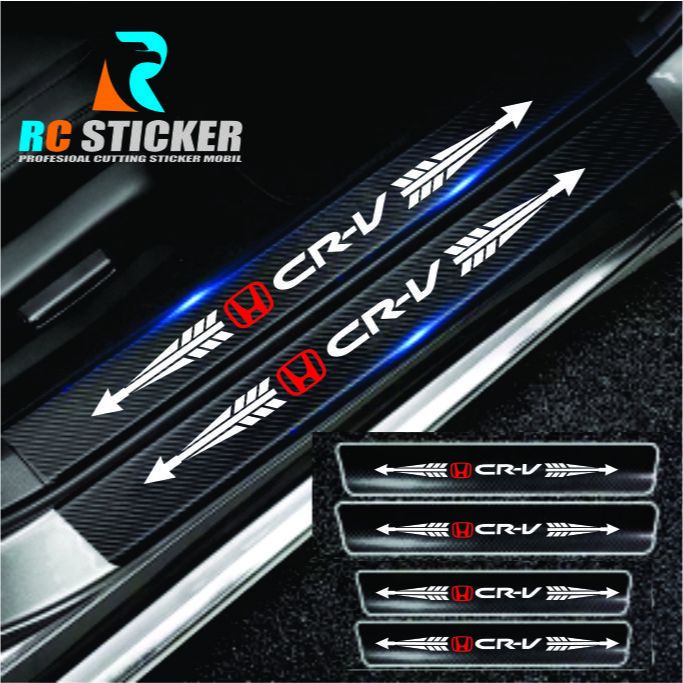 Honda CRV CAR STICKER 3D CARBON STICKER FOOTSTEP SAFETY | Shopee Malaysia