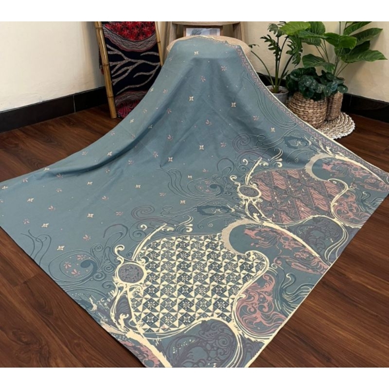 Solo BATIK Fabric Abstract KAWUNG BUNGA TOSCA C285 | Shopee Malaysia