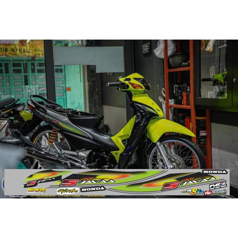 Striping wave 100 thailand wave 110 supra fit new | Shopee Malaysia