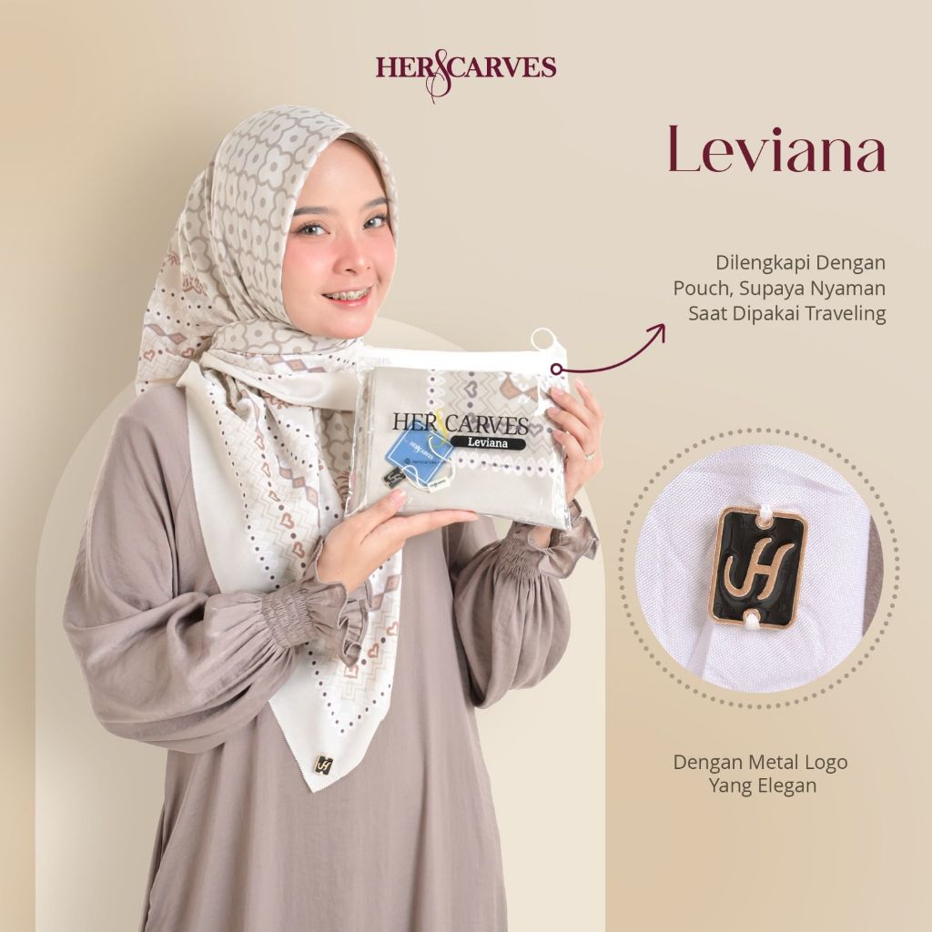 Business Package 100K - 5 LEVIANA Quadrilateral Hijab With PREMIUM ...
