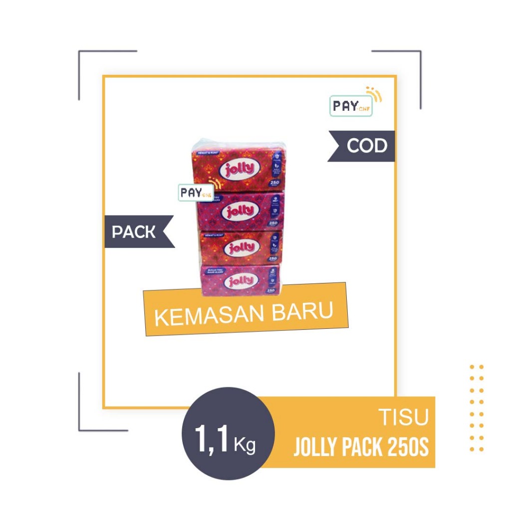 Jolly Tissue 250 sheets Jolly Tissue Pack 2ply | Shopee Malaysia