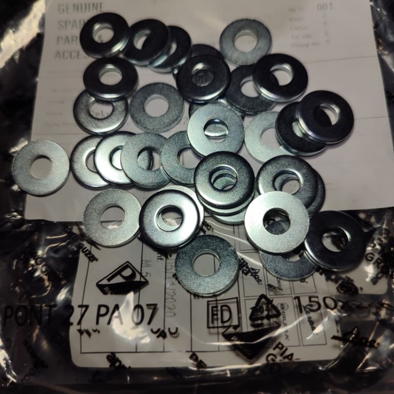 Vespa Sprint Primavera Original Front Number Plate Mount Bolt Ring