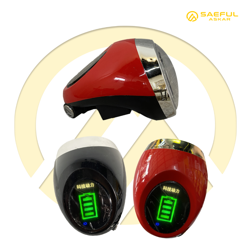 Head lamp 48v - 60V electric bicycle indicator ignition key spare part ...