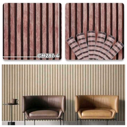 KAYU Wallpaper Wall Sticker Living Room Minimalist Wallpaper Wood Panel