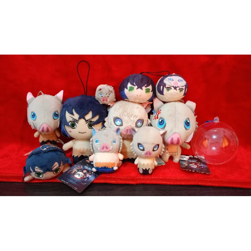 OFFICIAL MERCHANDISE KEYCHAIN PLUSHIE DEMON SLAYER KNY INOSUKE ...