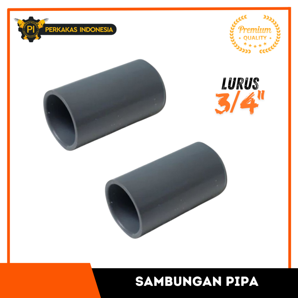 Pvc Straight Water Pipe Connection 3-4 Inch Trillion Socket 3/4 Inch ...