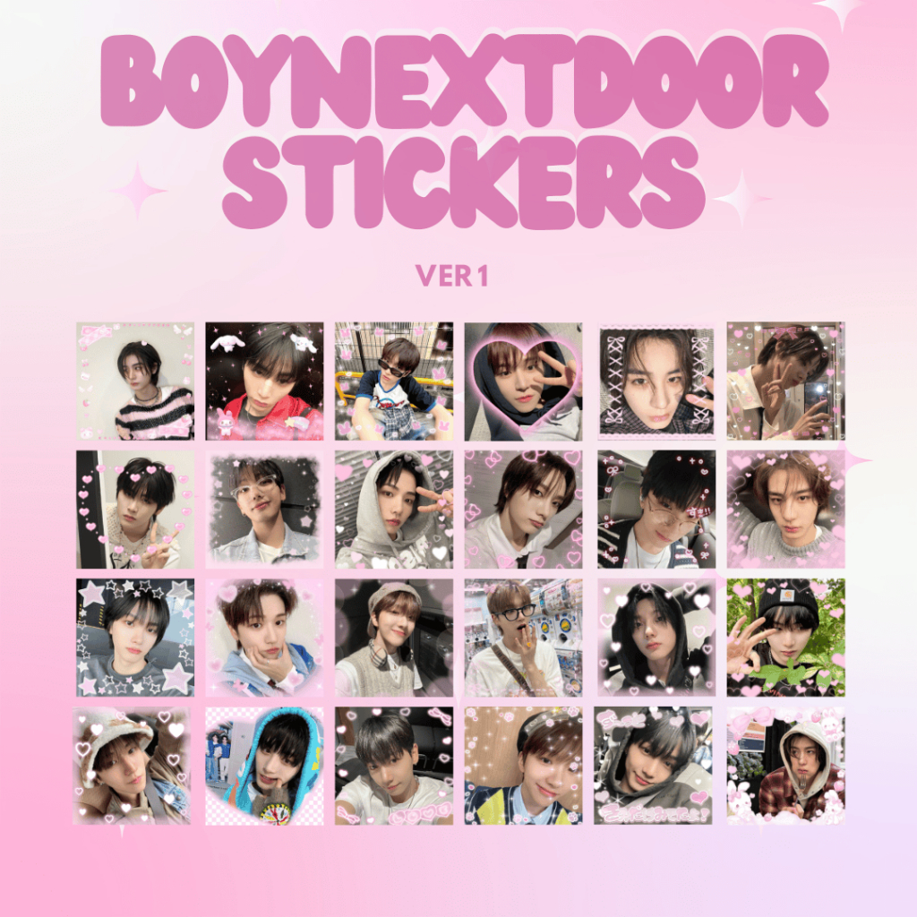 BOYNEXTDOOR SHOPEE kpopmerch 60枚 90 PCS] BOYNEXTDOOR LOVE MAIL STICKER FREBIESS STICKER DECO KPOP