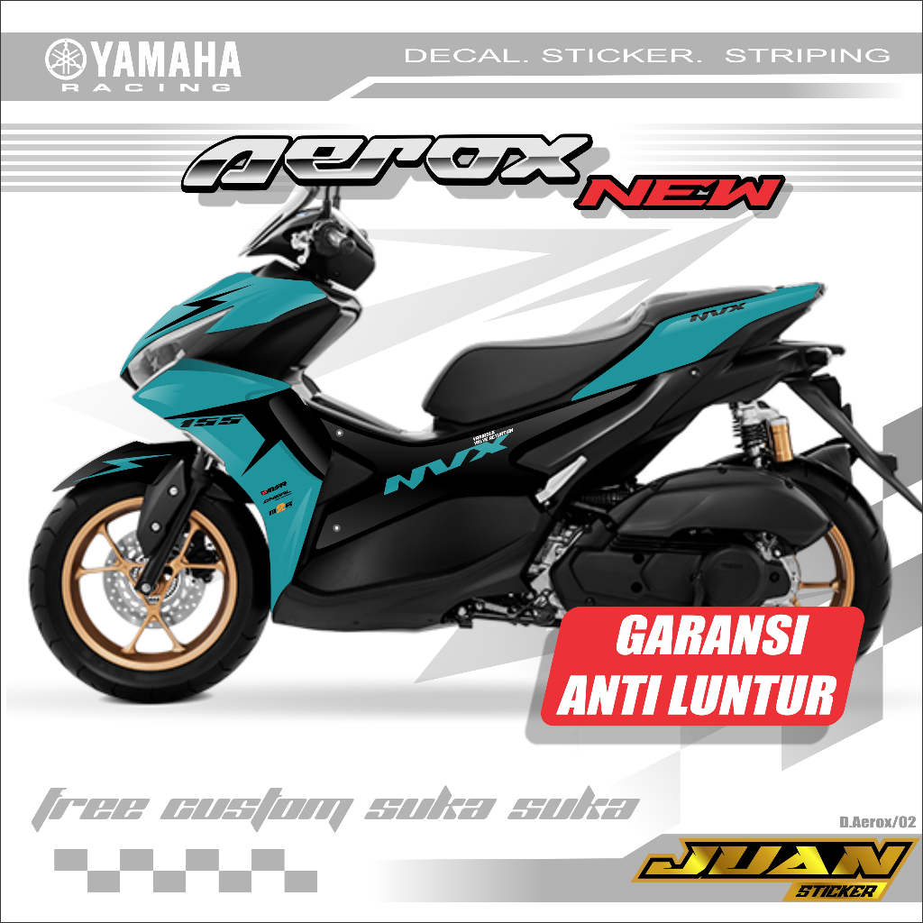 All New Aerox 155 Fullbody Variation Decal Sticker - YAMAHA Aerox New ...