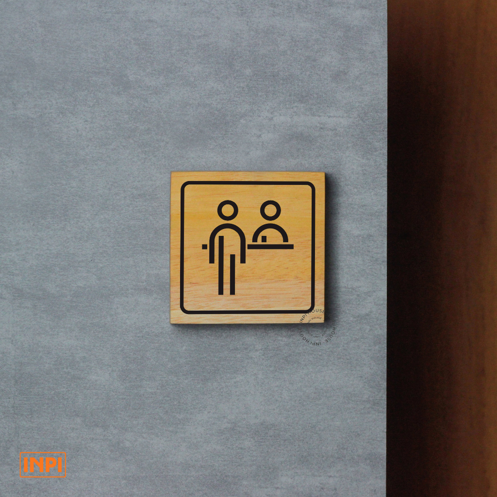 Receptionist area sign - receptionist sign system - wall sign | Shopee ...