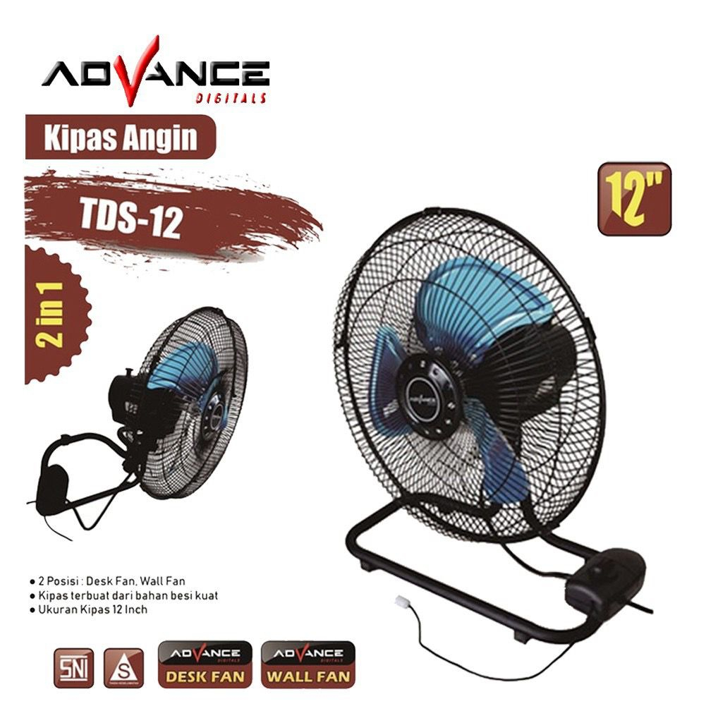 Advance Tornado fan TDS 12 Sitting wall fan desk fan hanging wall fan ...