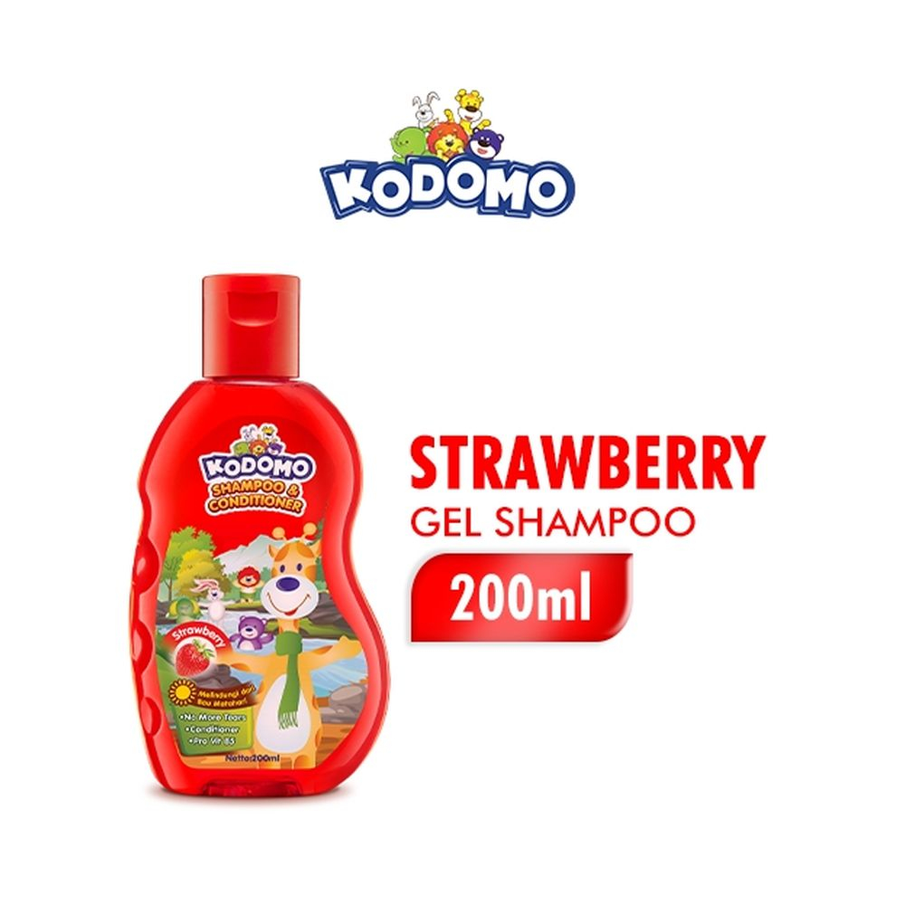 SAMPO KODOMO Shampoo & Conditioner Strawberry Bottle 200 Baby ShampooML ...