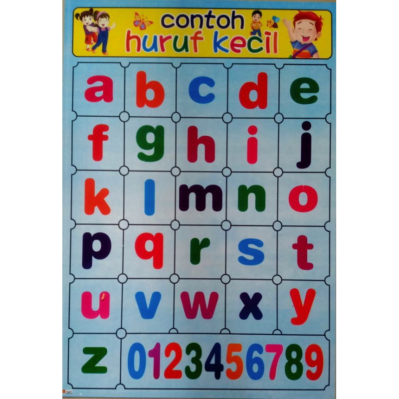 Poster Examples Of Lowercase Letters Shopee Malaysia