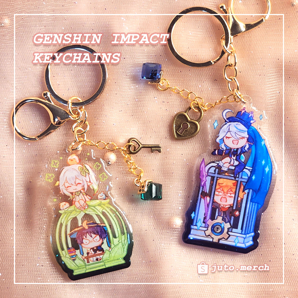 Genshin IMPACT KEYCHAIN NAHIDA WANDERER FURINA CHILDE (FAN MERCH ...