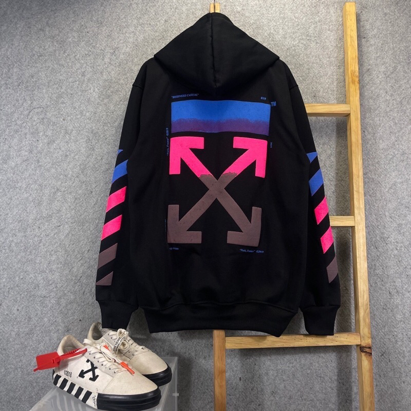 Off white clearance black gradient hoodie