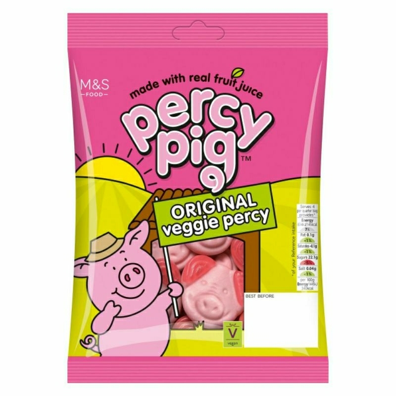 Marks & SPENCER Percy Pig Original Veggie Percy Fruit Gums 170g ...